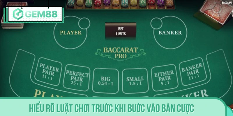 Nắm rõ quy tắc khi tham gia Baccarat tại nhà cái Gem88